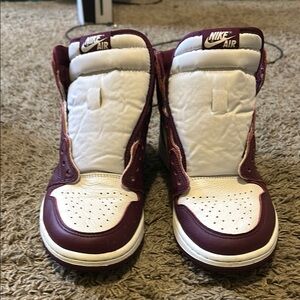 Nike Red and White Athletic Shoes